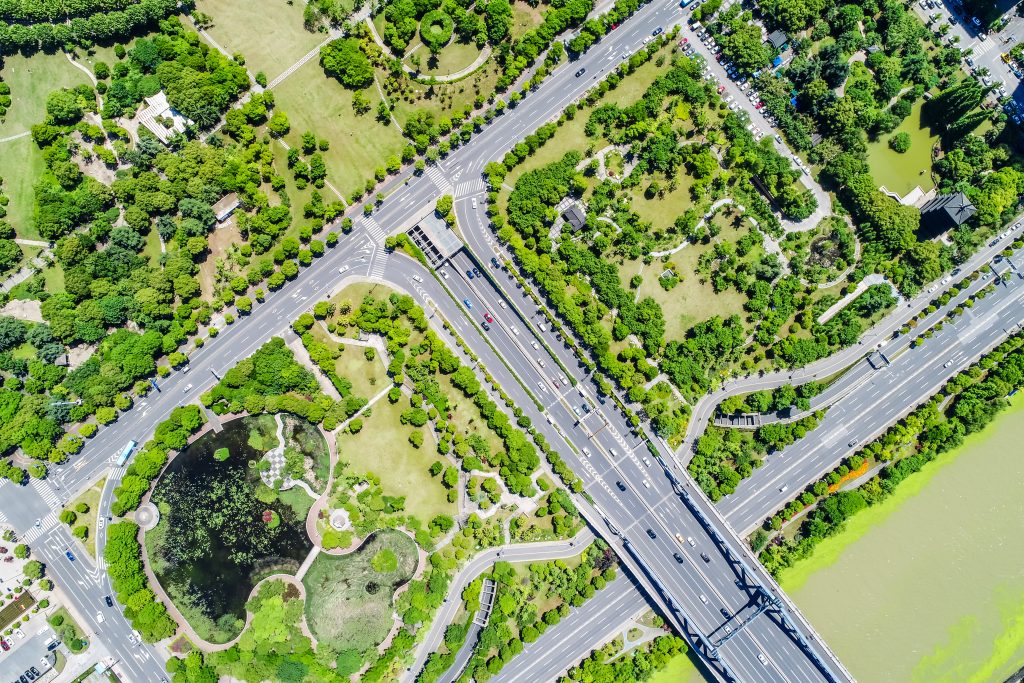 bairro planejado visto de cima